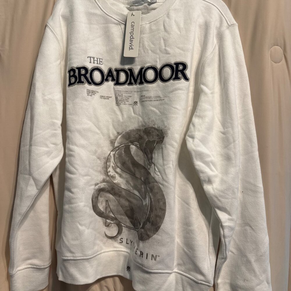 NWT New CampDavid Size L Men's Sweatshirt Print Testing Slytherin